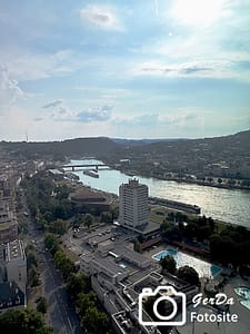 Foto Blick auf Linz vom Q27 aus