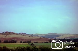 Blick über die Landschaft in der Toskana