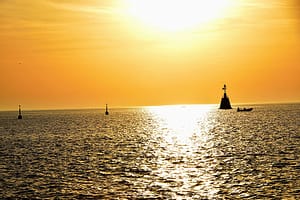 Golden Stunde am Meer in Umag