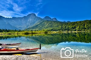 Kanus am Almsee