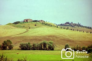Blick über die Landschaft in der Toskana