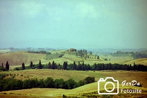 Blick über die Landschaft in der Toskana