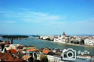 Foto Budapest Blick Richtung Parlament