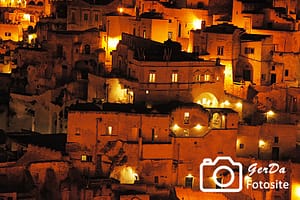 Foto Matera bei Nacht