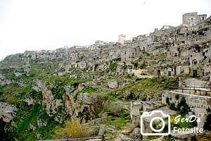 Foto Blick auf die ehem. Slums von Matera