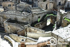 Foto Blick auf Häuser in Matera