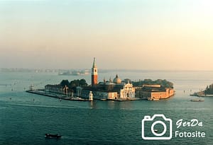 Foto Blick auf San Giorgio Maggiore in Venedig in der Abendsonne