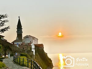 Sonnenuntergang in Piran - Slowenien