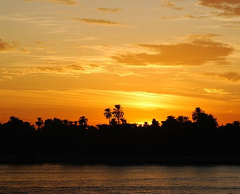 Foto Sonnenuntergang am Nil