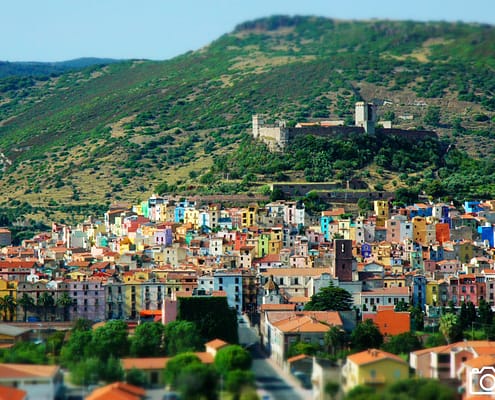 Foto Stadt Bosa auf Sardinien