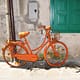 Oranges Fahrrad